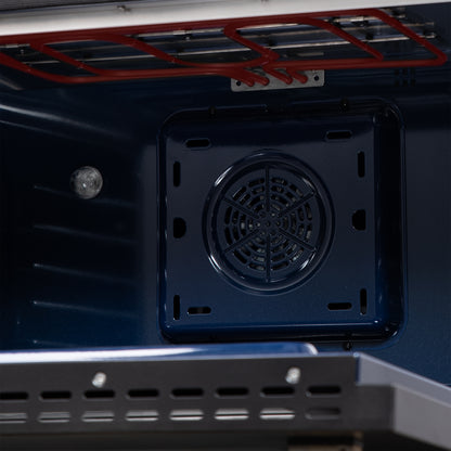 Forno Massimo 36 Inch Freestanding Dual Fuel Range in Black with Antique Brass Accessories, 6 Burners, 5.36 cu. ft. Convection Oven