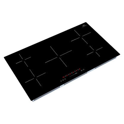 Forno Parco 36-Inch Induction Cooktop, 5 Zones, 10,200W Total Power, Touch Control, 9 Power Levels, Booster Function