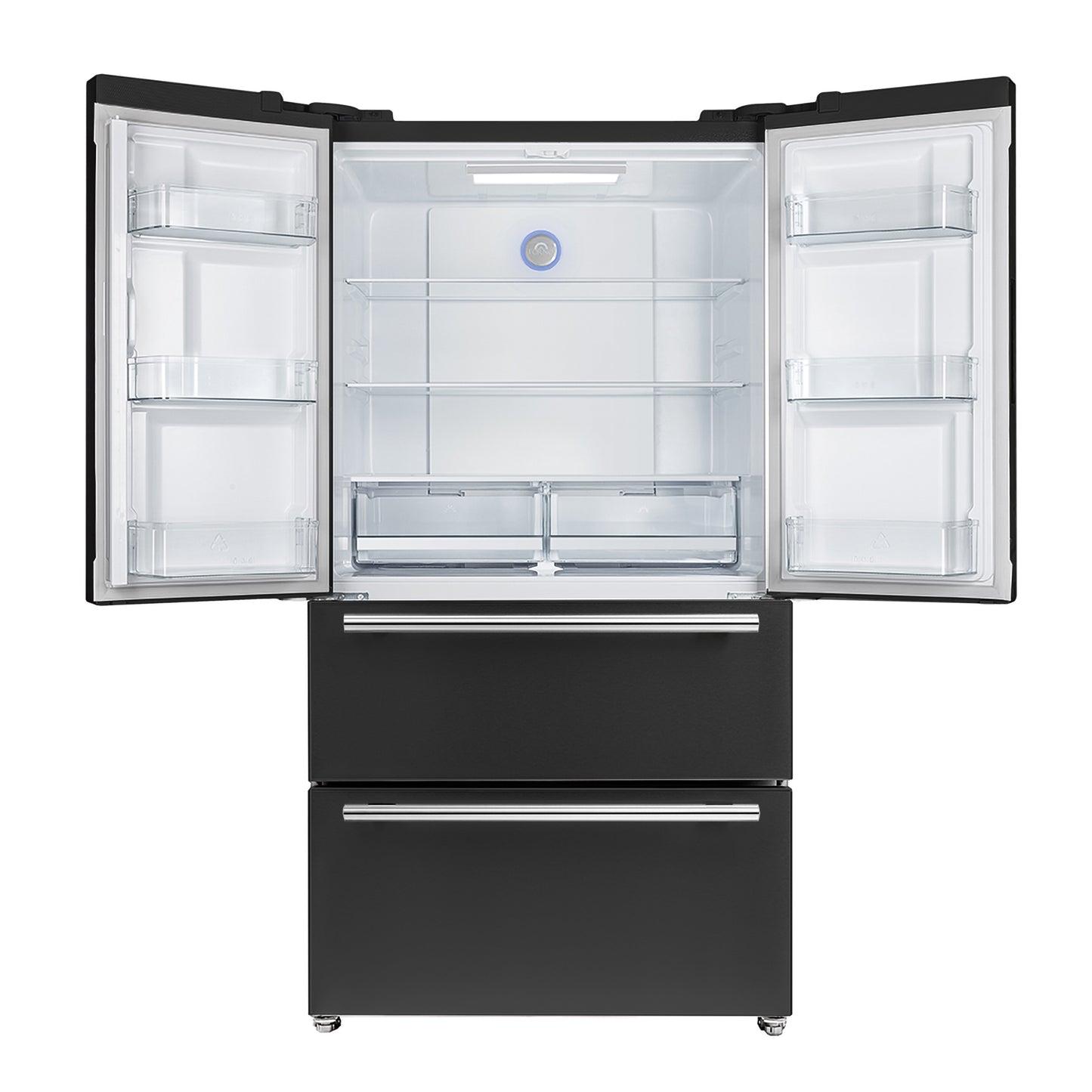 Forno Moena Espresso 36-Inch Black French Door Refrigerator, 19.2 Cu. Ft., Frost-Free, Automatic Ice Maker, ENERGY STAR Certified