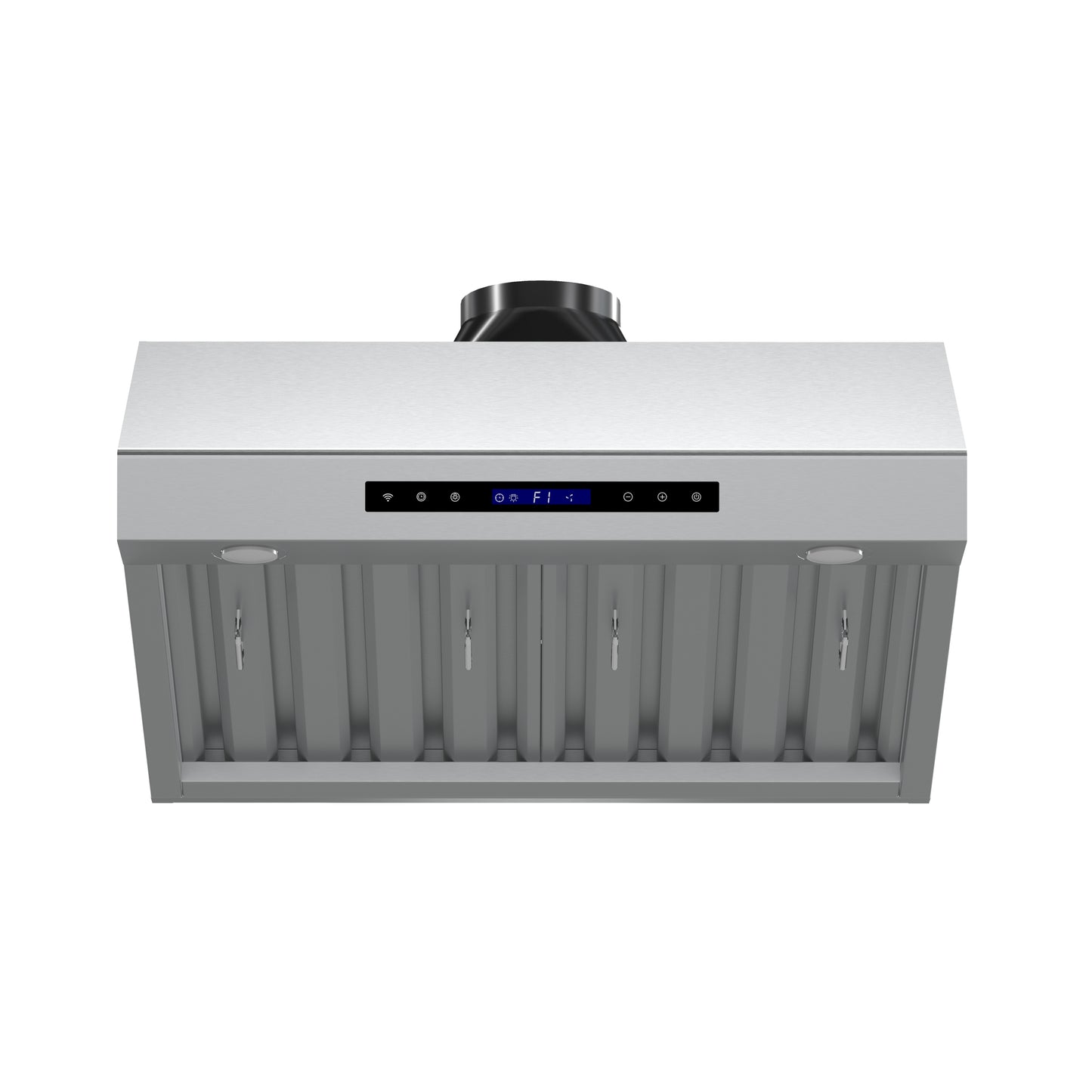 Forno Palazzo 30-Inch Wall Mounted Range Hood, Stainless Steel, Heavy Duty Baffle Filters, Remote Control