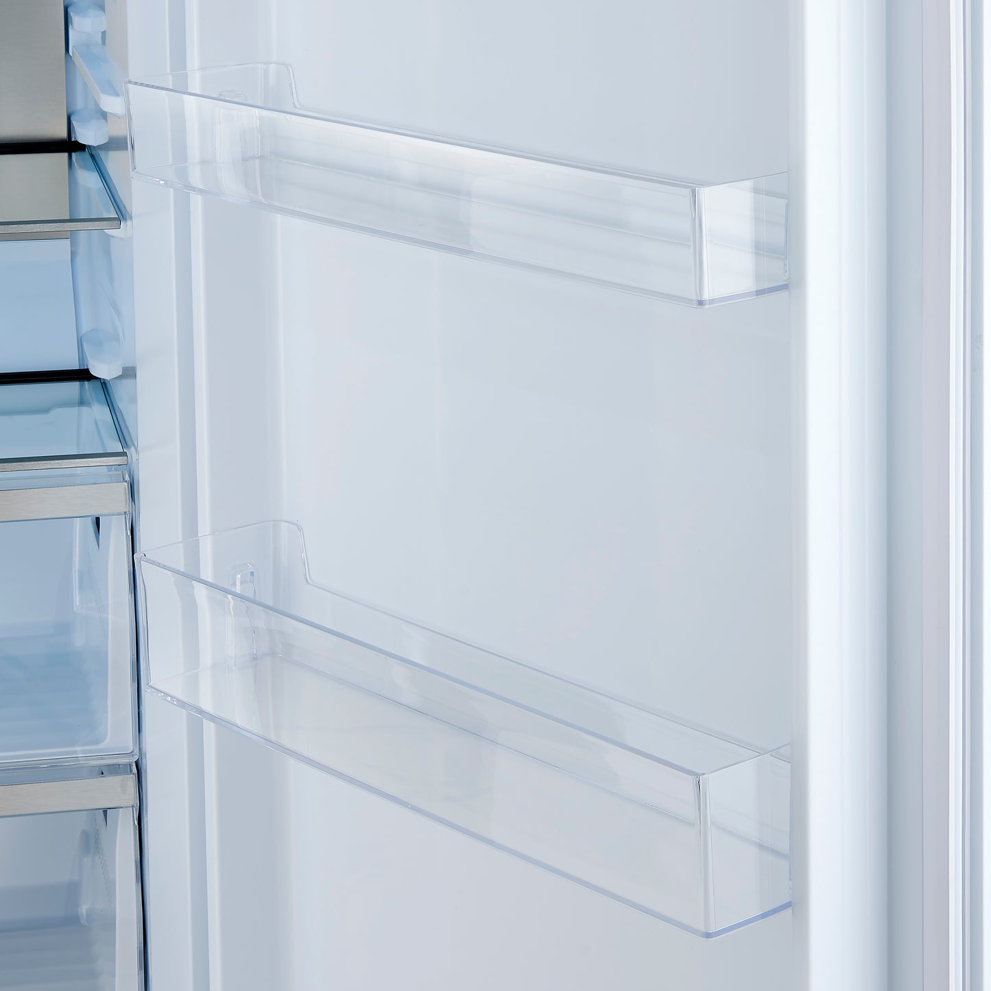 Forno Maderno 28-Inch Built-In Convertible Refrigerator in White with Antique Brass Handle, 13.6 cu.ft. Right Swing with Decorative Grill - 32-Inch Wide