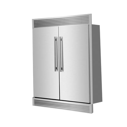 Forno Maderno 2-28-Inch Wide Convertible Refrigerator/Freezer, Decorative Trim, 27.2 cu.ft, 84-Inch High, ENERGY STAR Certified