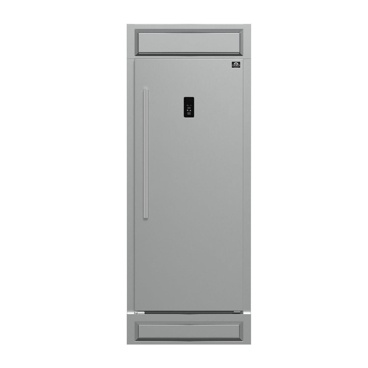 Forno Fortezza 32 Inch Right-Swing Convertible Refrigerator/Freezer with Trim Kit, Stainless Steel, Total No Frost