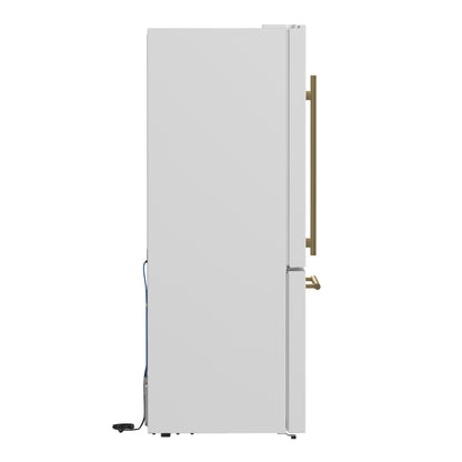 Forno Milano 2-Piece 62-Inch Freestanding Dual Bottom Freezer Refrigerator, White – 34.4 cu.ft, Touch Control, Ice Maker
