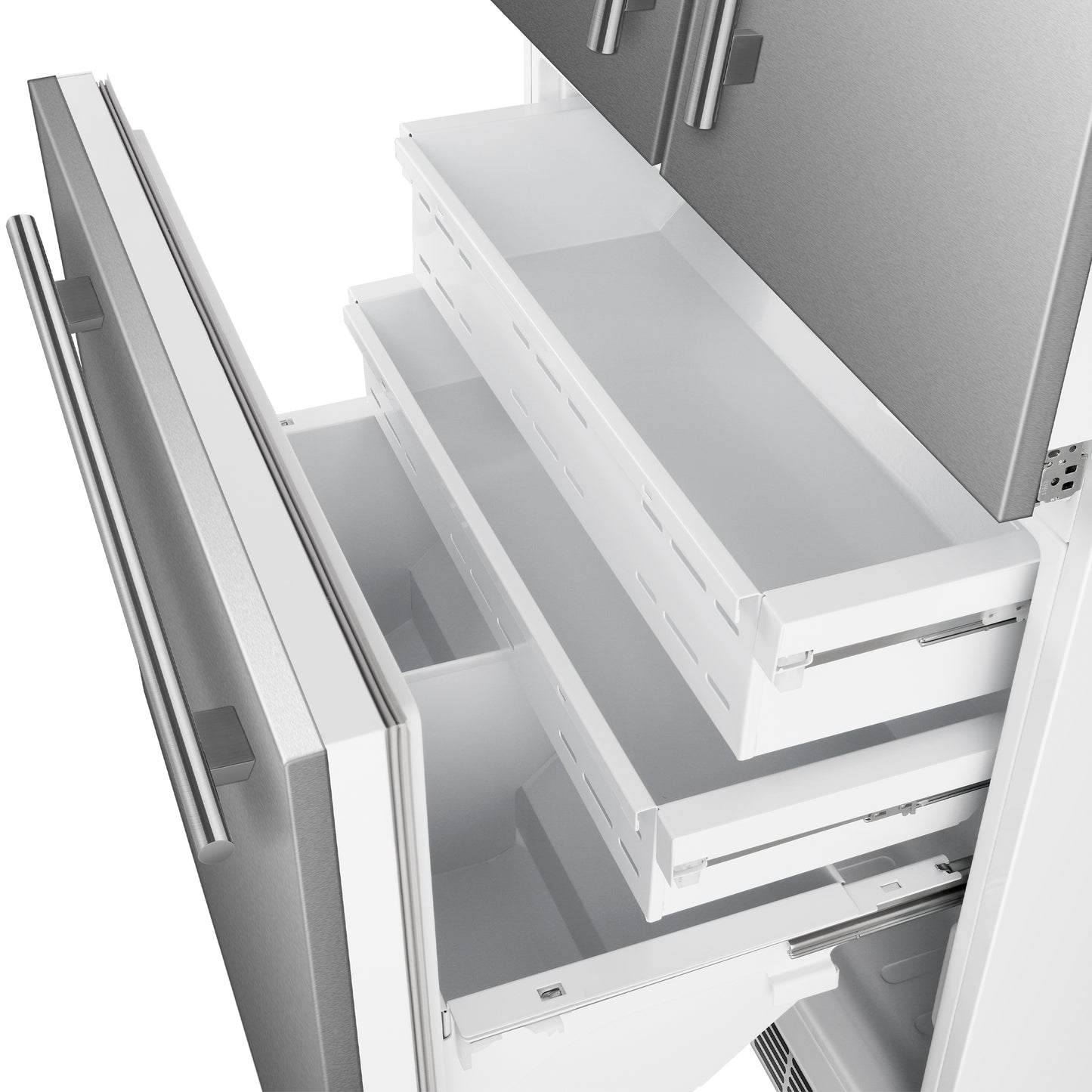 Forno Rivestito Refrigerator, French Door, 36 Inch, Energy Star, Fast Freeze