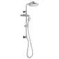 Forno Acqua AcquaFALL Shower, Brushed Nickel Finish, Overhead Rainfall Shower, Handheld Shower Head, Body Jets, 1.8 GPM Flow Rate