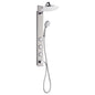 Forno Acqua AcquaSPA Shower Panel with SensoTemp, Stainless Steel, Overhead Rainfall Shower, Handheld Shower Head, Body Jets, 1.8 GPM Flow Rate