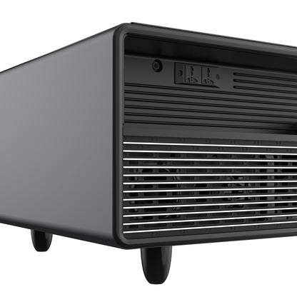Forno Evoluto Tavolo 51-Inch Black Smart Coffee Table – Dual Refrigerator Drawers, Bluetooth 5.0 Audio, Wireless Charging & RGB Ambient Light