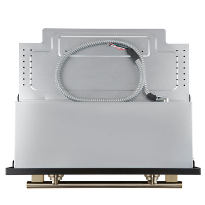 Forno Vomero 30-Inch Wall Oven, Black, 5 cu.ft Capacity, 3550 Watts Convection, Mechanical Controls, Manuel Steam Clean