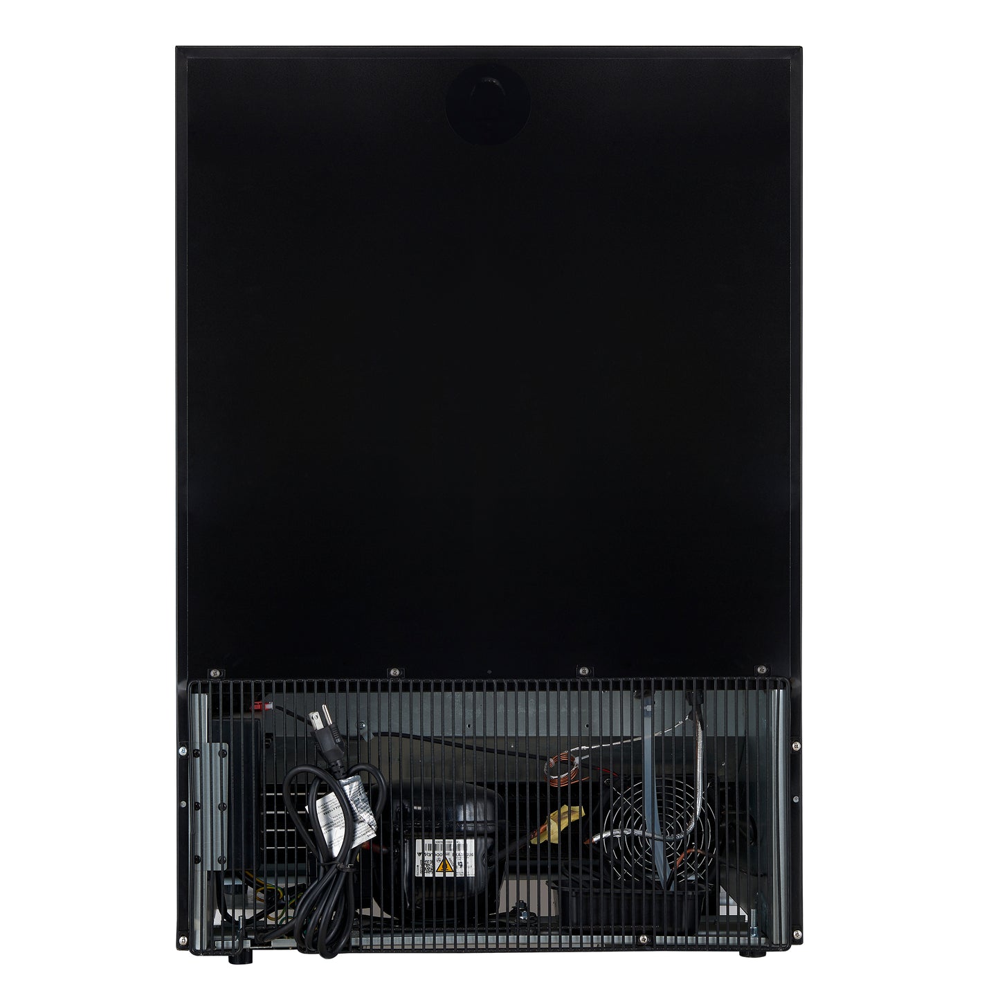 Forno Bacchino 24 Inch Wine Cooler, White with Antique Brass Handles, with LED Lighting, Triple Glass Door, 51 Bottle Capacity, Built-In or Freestanding